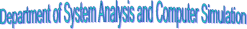 Department of Systems Analysis
